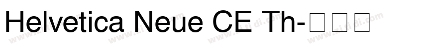 Helvetica Neue CE Th字体转换